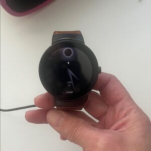 Movado Black and Brown Smartwatch